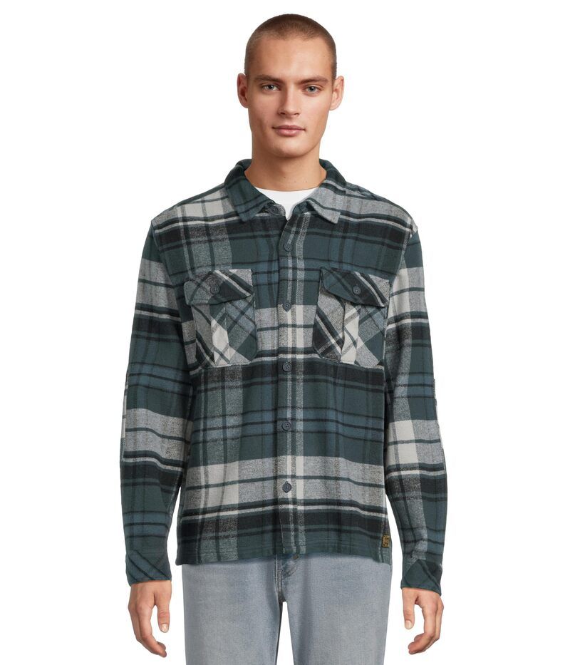 ハーレー メンズ トップス シャツ Hurley Santa Cruz Seaside Flannalong Sleeve Armored Navy 2 ネイビー