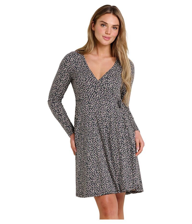 ドード アンドコー レディース トップス ワンピース ToadCo Freesia Wrap Long Sleeve Dressalt Ditsy Print