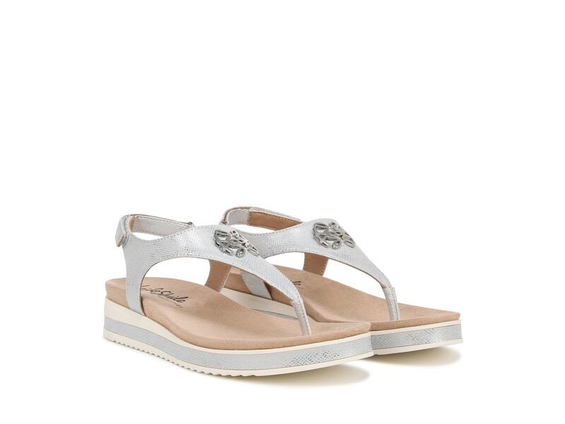 ライフストライド レディース シューズ サンダル LifeStride Zeeta Thong Sandalsilver Metallic シルバー