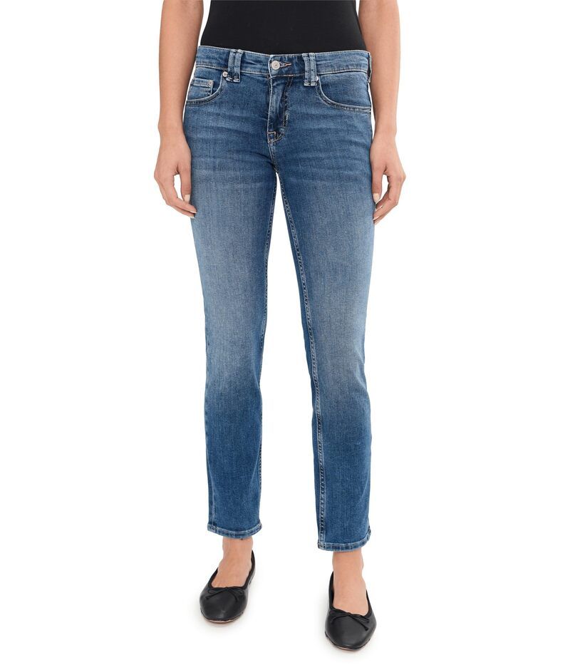 フリーピープル レディース ボトムス デニムパンツ ローライズ Free People Oracle Low Rise Slim Straight Skys the Limit