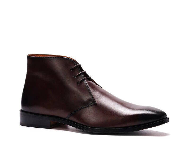 カルロスサンタナ メンズ シューズ ブーツ・レインブーツ Carlos by Carlos Santana Corazon Chukka Boot Chocolate Brown Leather ブラ
