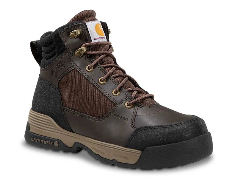 カーハート メンズ シューズ ブーツ・レインブーツ Carhartt Force HD 6 Work Boot Mens Dark Brown ブラウン