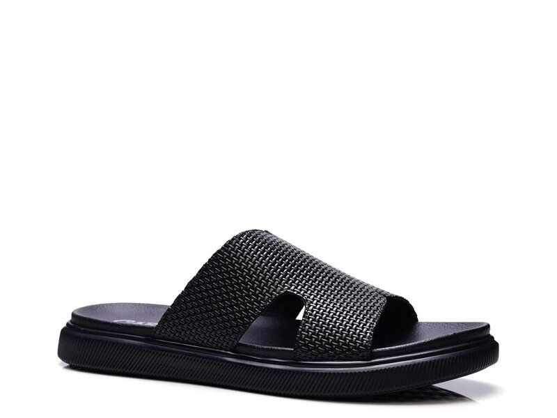カルロスサンタナ メンズ シューズ サンダル Carlos by Carlos Santana Cosmic Sandal Black Leather ブラック