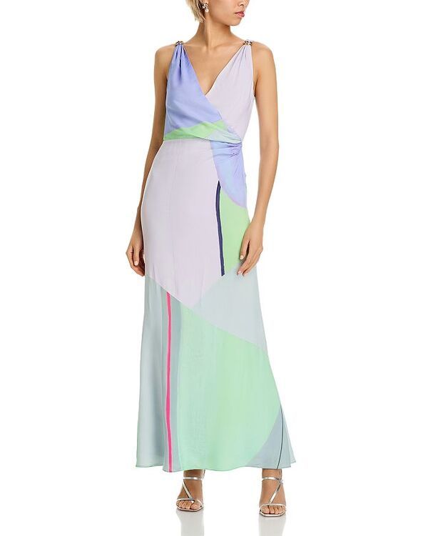 デレクラムテンクロスバイ レディース トップス ワンピース プリント Derek Lam 10 Crosby Gabrielle Printed Dress Opaline Multi マルチカラー