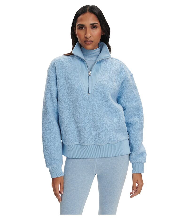 バーレイ レディース アウター パーカー・スウェット フリース Varley Jaylin 12 Zip Fleece Glacier Blue ブルー
