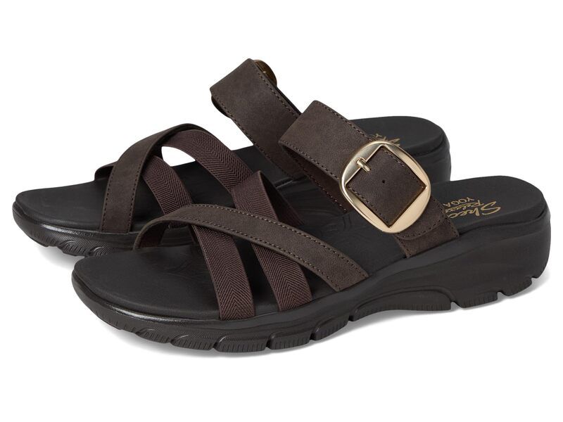 スケッチャーズ レディース シューズ サンダル SKECHERS Easy Going Perfect Company Chocolate チョコレート 12,030円