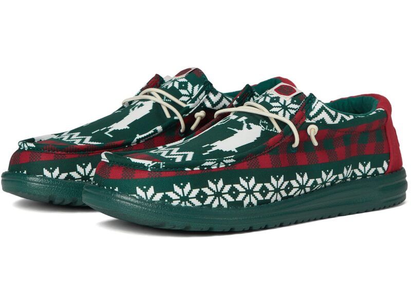 ヘイデュード メンズ シューズ スニーカー Hey Dude Wally Holiday Cheers GreenMulti グリーン