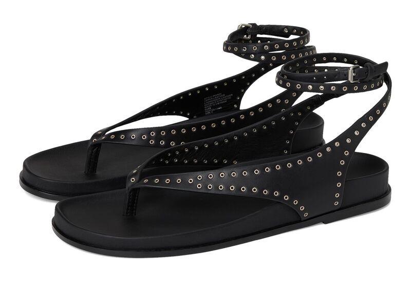 メイドウェル レディース シューズ サンダル レース Madewell Millie Thong Lace Up Sandals Grommet True Black ブラック