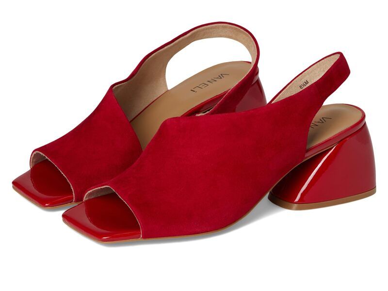 ベネリ レディース シューズ ヒール Vaneli Molke Red SuedePaten レッド