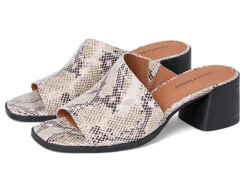 ラッキーブランド レディース シューズ ヒール アシンメトリー Lucky Brand Jamira Asymmetrical Mule Natural Multi マルチカラー