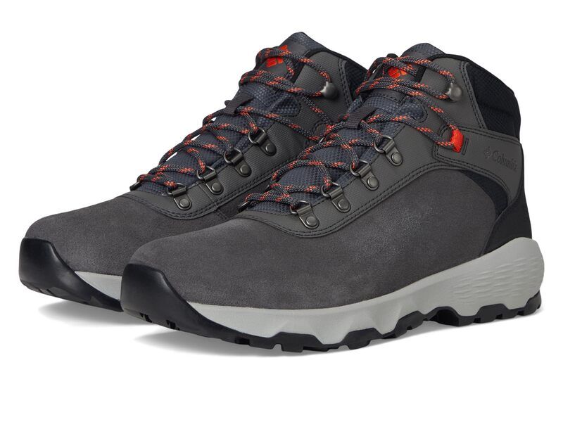 コロンビア メンズ シューズ ブーツ・レインブーツ Columbia Newton Wander Dark GreyRed Q グレー