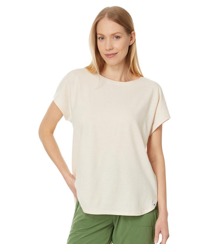 スマートウール レディース トップス シャツ Smartwool Short Sleeve Swing Top Almond