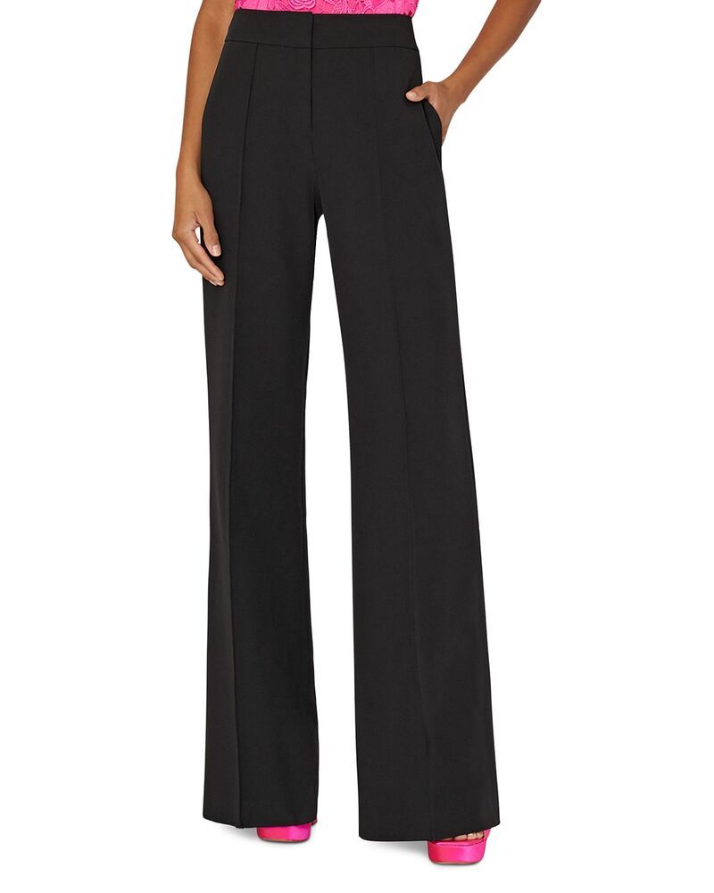 ミリー レディース ボトムス カジュアルパンツ ワイドレッグ MILLY Nash Cady Wide Leg Pants Black ブラック
