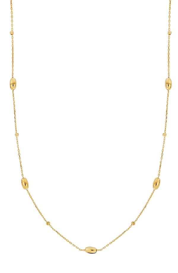 ボニー レヴィ レディース アクセサリー ネックレス・チョーカー レース Bony Levy 14K Gold Beaded Stationecklace 14K Yellow Gold イエロー