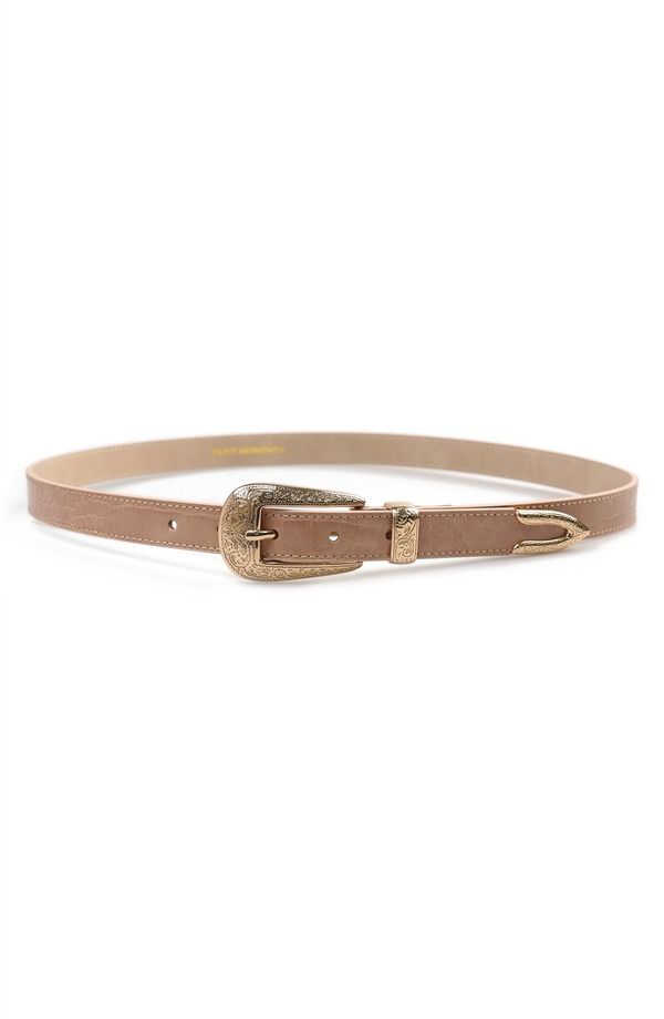 プティ モーメンツ レディース アクセサリー ベルト Petit Moments Phoenix Belt Beige Croc Gold ベージュ