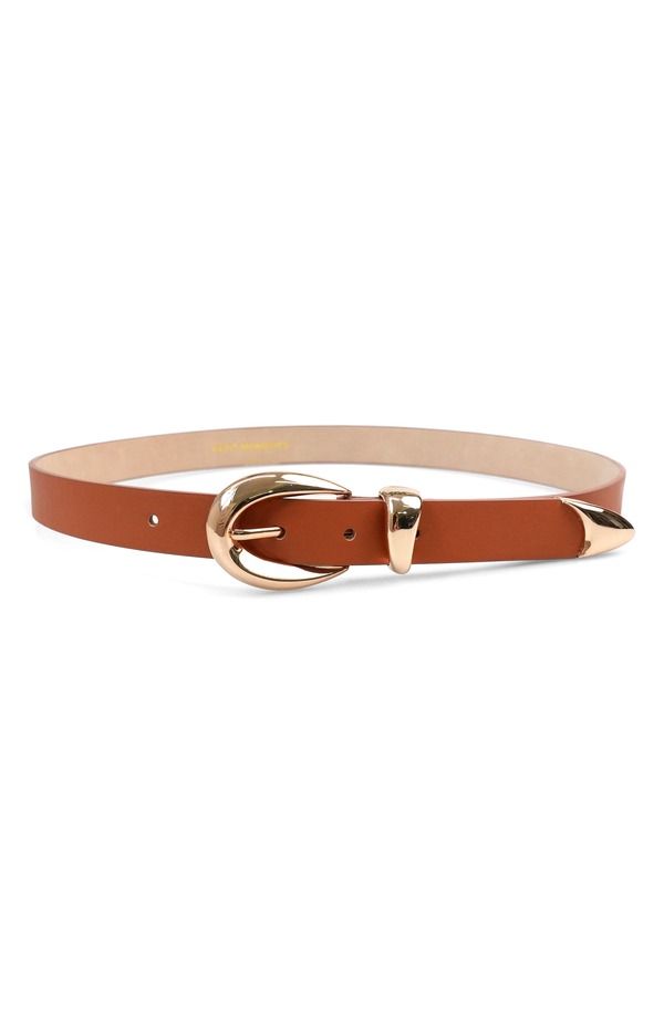 プティ モーメンツ レディース アクセサリー ベルト レザー Petit Moments Marisa Leather Beltan Gold タン