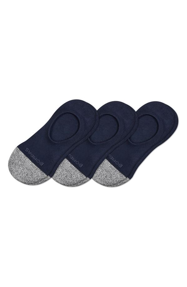 ボンバス メンズ アンダーウェア 靴下 Bombassorted 3Pack Cushioned NoShow Socks Navy ネイビー