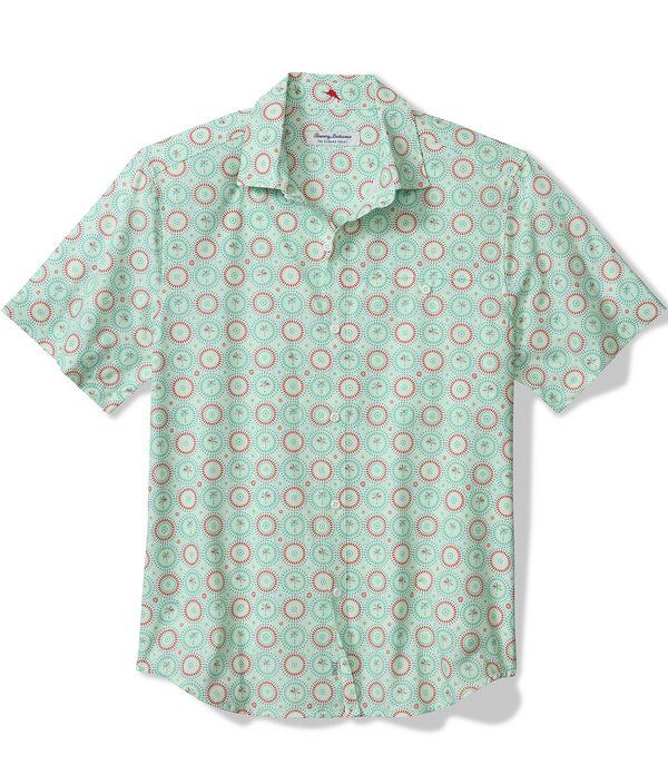 トッミーバハマ メンズ トップス シャツ トール Tommy Bahama Big Tall Bahama Coast Retro Palmstretch Short Sleeve Woven Shi