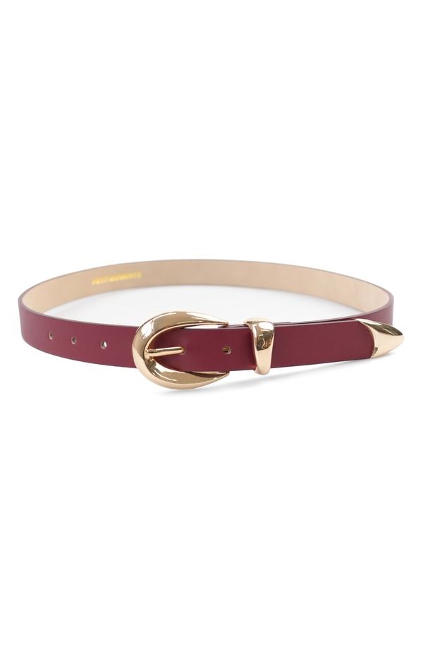 プティ モーメンツ レディース アクセサリー ベルト スエード Petit Moments Marisa Faux Suede Belt Burgundy Gold バーガンディ