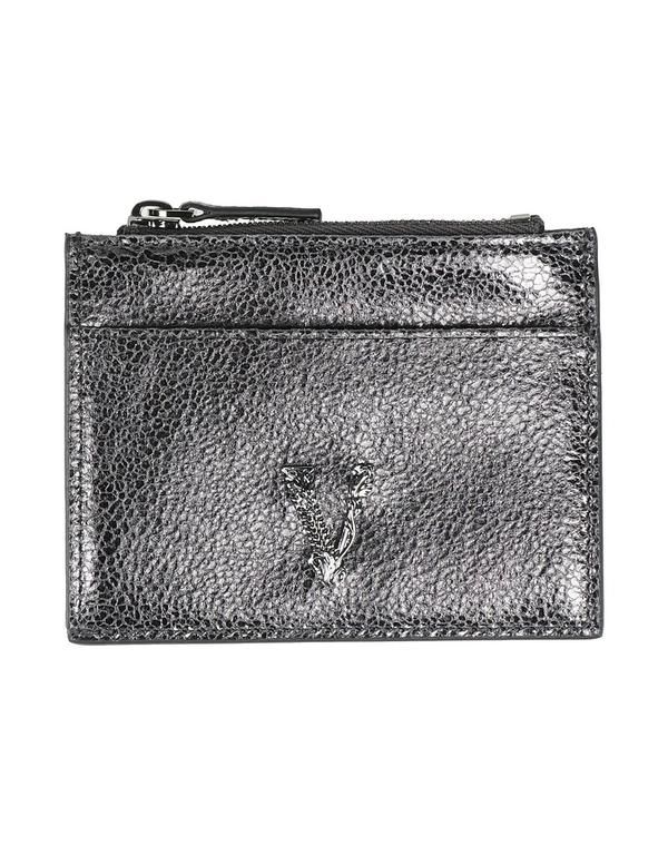 ヴェルサーチ レディース アクセサリー 財布 VERSACE カードケース Charcoal チャコール