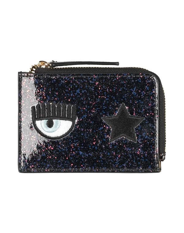 シアラフェラーニ レディース アクセサリー 財布 CHIARA FERRAGNI カードケース Dark Purple パープル