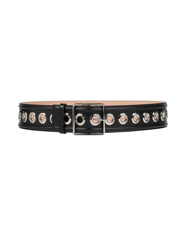 マックイーン レディース アクセサリー ベルト MCQUEEN 幅広ベルト Black ブラック