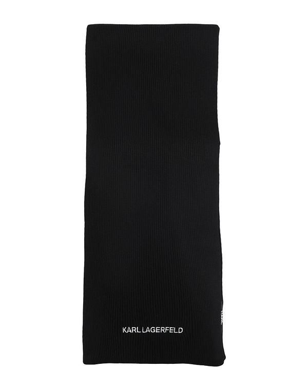 カール ラガーフェルド レディース アクセサリー マフラー・ストール・スカーフ KARLAGERFELD マフラー＆スカーフ Black ブラック
