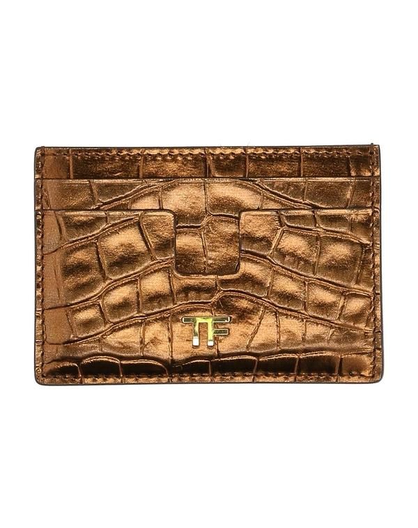トム・フォード レディース アクセサリー 財布 カードケース TOM FORD Bronze
