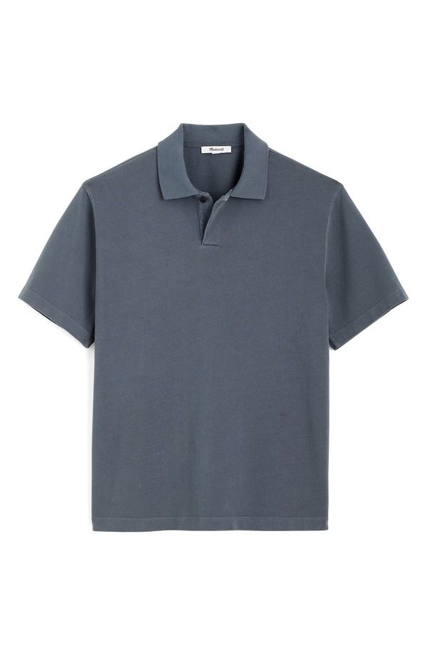 メイドウェル メンズ トップス シャツ ニット Madewell Compact Knit Polo Heirloom Blue ブルー 14,415円