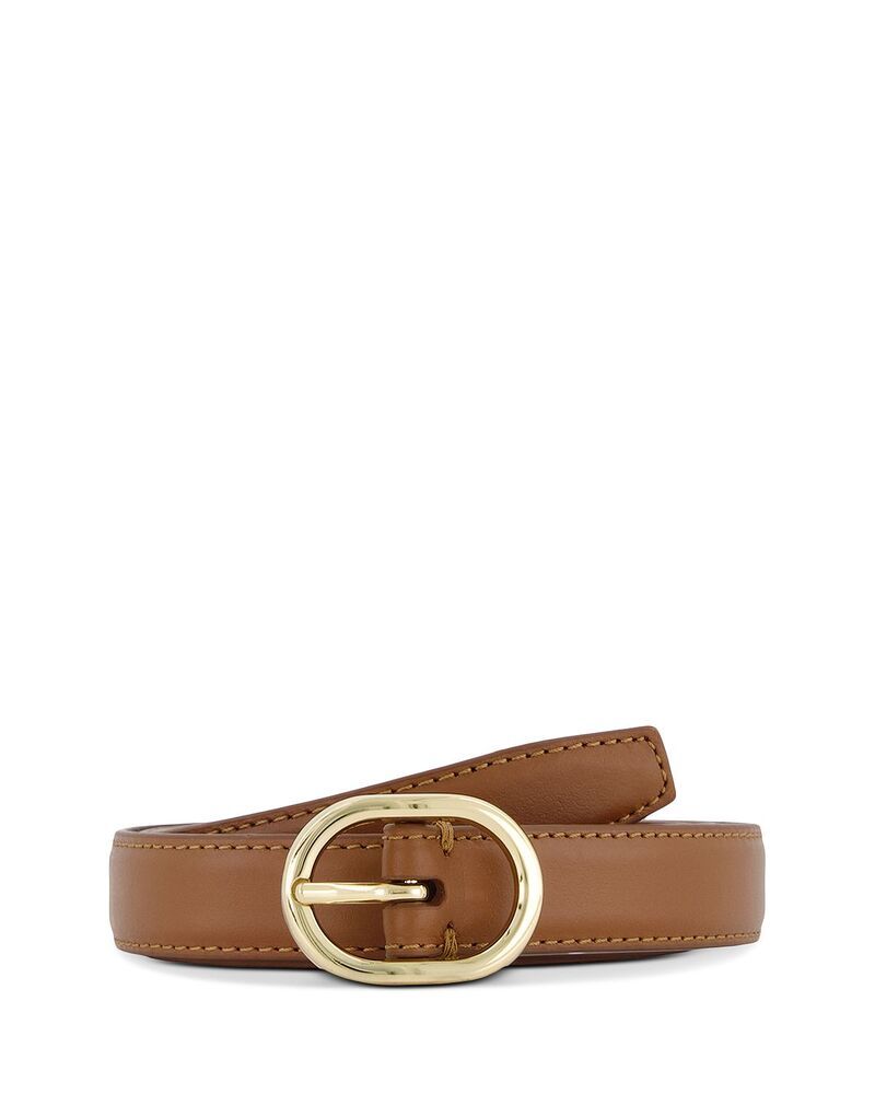 ヴィンス レディース アクセサリー ベルト レザー Vince Womenstitched Leather Belt Saddle