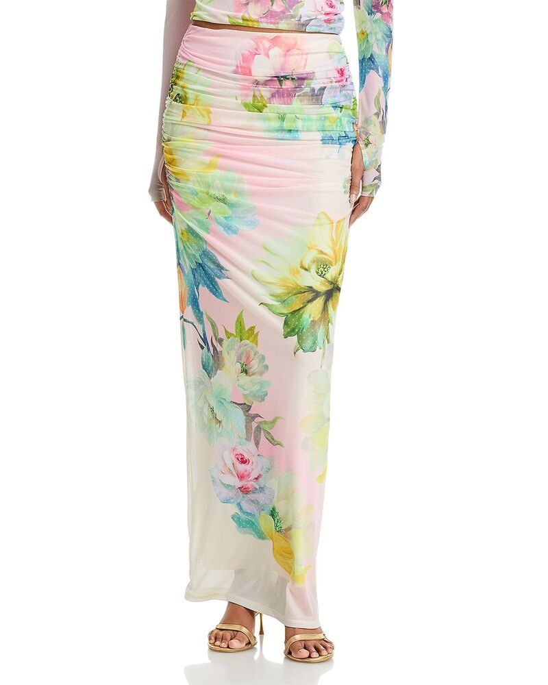 エーエフアールエム レディース ボトムスカート AFRM Bevin Skirt Growing Rose