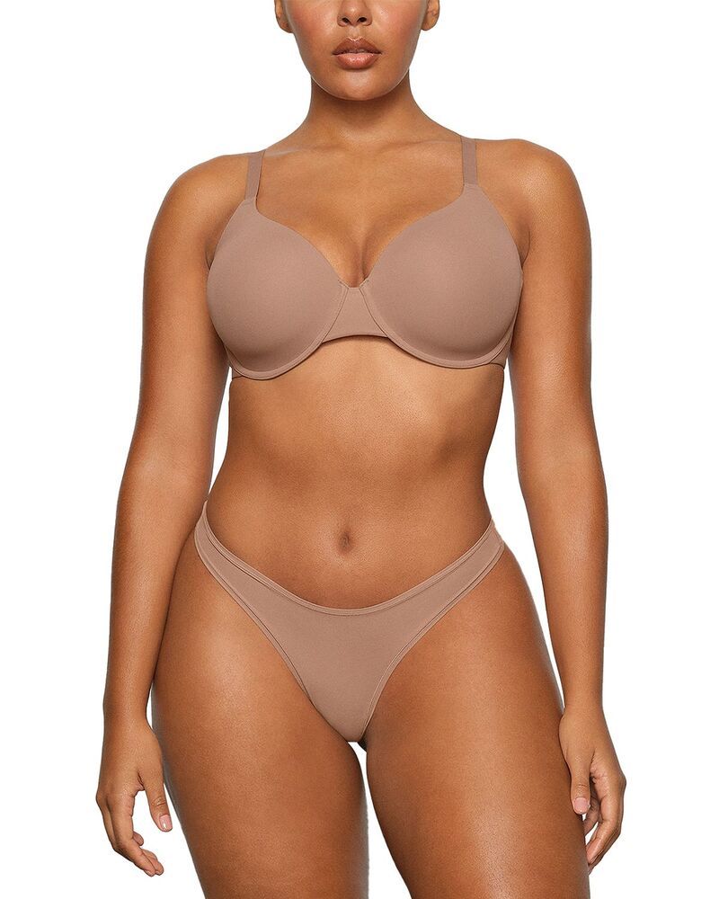 スキムズ レディース トップス シャツ SKIMS Fits Everybody T Shirt Bra Sienna