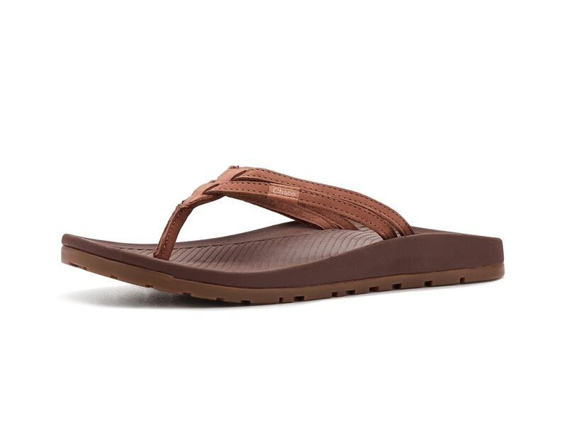 チャコ レディース シューズ サンダル ダウン レザー Chaco Lowdown Leather FlipWo Burnt Chestnut