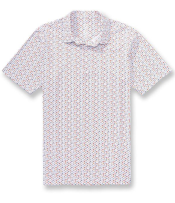 ビスコッティ メンズ トップス シャツ プリント Visconti Drinks Print Short Sleeve Polo Shirt Multi マルチカラー