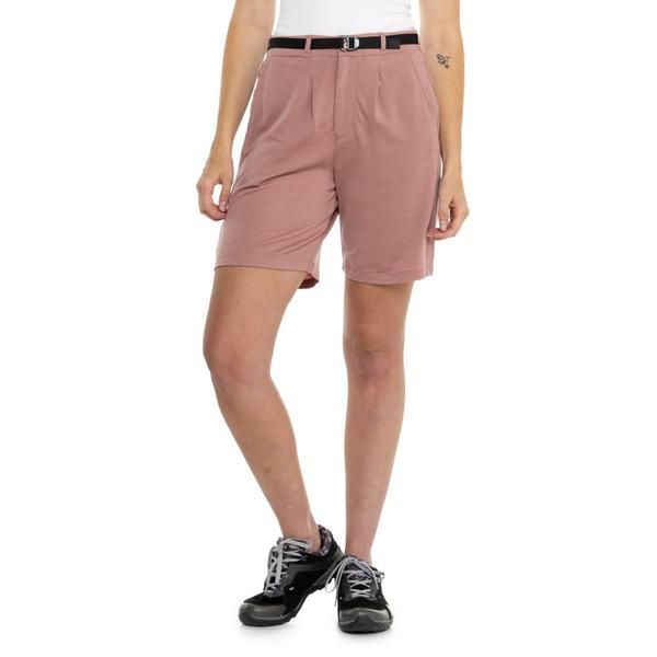 アイスブレーカー レディース ボトムス ハーフパンツ・ショーツ ウール ショートパンツ Icebreaker IB x TNF Shorts Merino Wool Burlwood