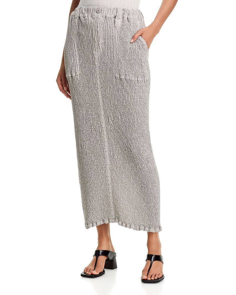 プリーツ プリーズ イッセイ ミヤケ レディース ボトムスカート マキシ PLEATS PLEASE ISSEY MIYAKE Wavelet Maxi Skirt Light Gray グレー