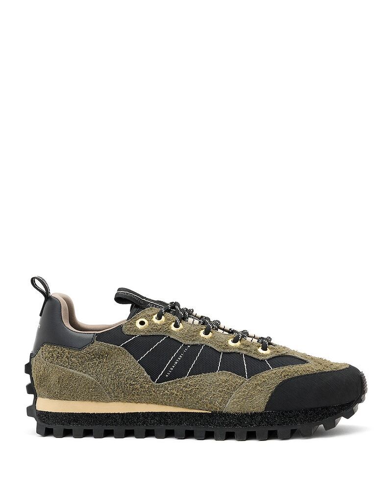 オールセインツ メンズ シューズ スニーカー ALLSAINTS Mens Nevisneakers Khaki Green グリーン