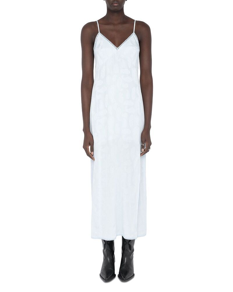 ザディグ エ ヴォルテール レディース トップス ワンピース シルク Zadig Voltaire Ramelil Silk Dress Baby Blue ブルー