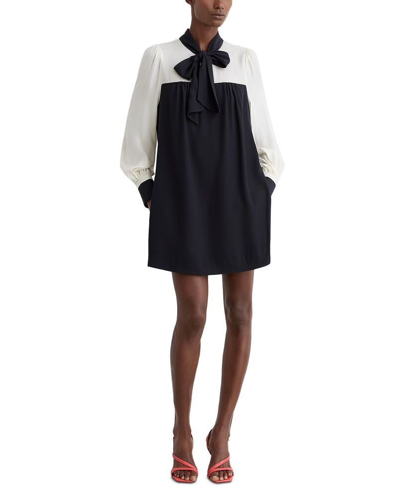 レイス レディース トップス ワンピース REISS Cam Shift Dress NavyIvory アイボリー