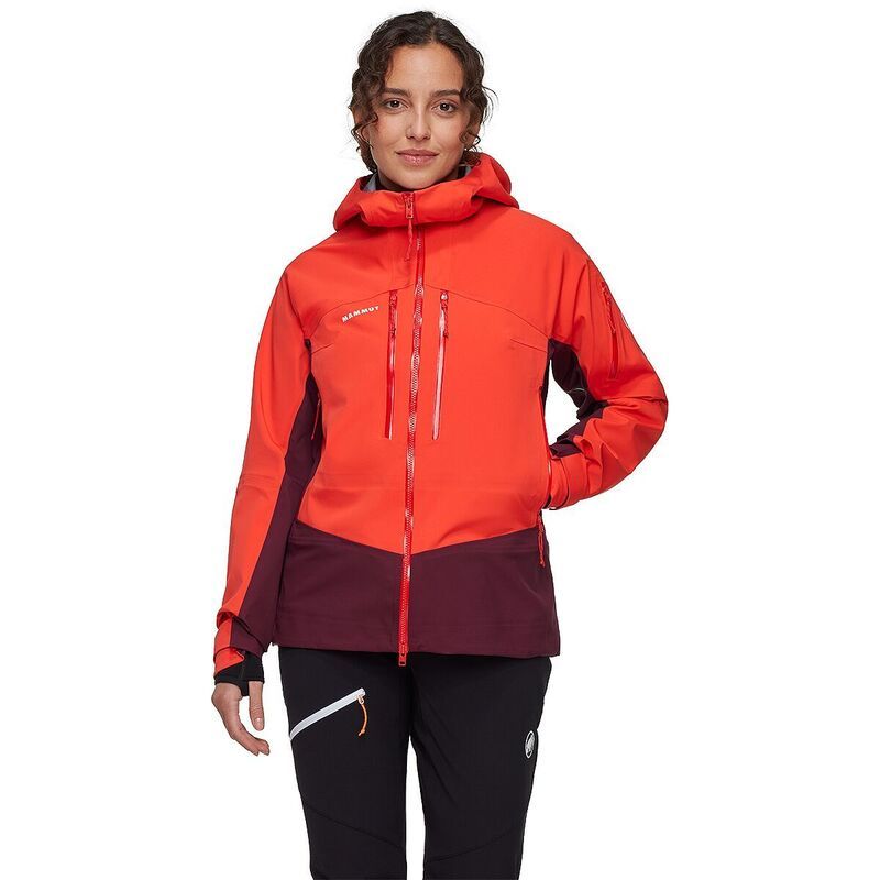 マムート レディース アウター ジャケット・ブルゾン フーデッドジャケット Mammutaiss Pro HS Hooded Jacket Womens Mammut RedVin レッド