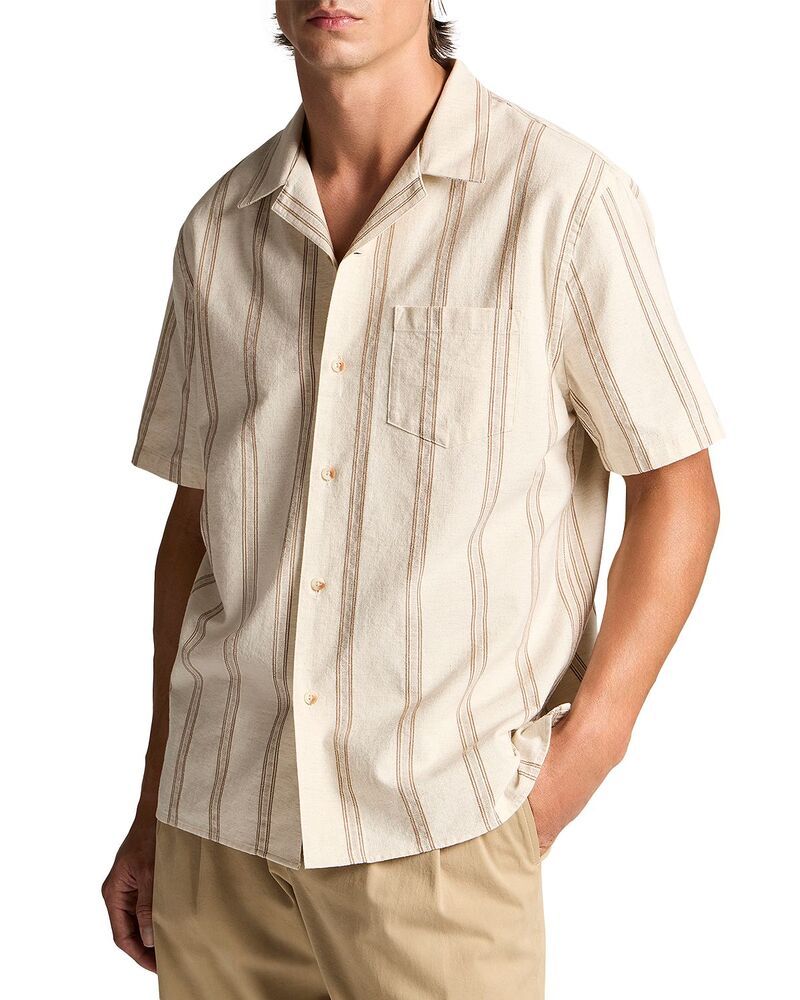 ヴィンス メンズ トップス シャツ Vince Cabana Cove Stripe Pocket Shirt Washed Midland ストライプ