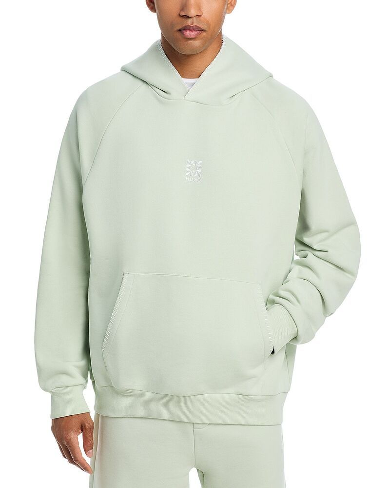 フューゴ メンズ アウター パーカー・スウェット オーバーサイズフィット シャツ HUGO Darohood Oversized Fit Sweatshirt Light Pastel Green グ