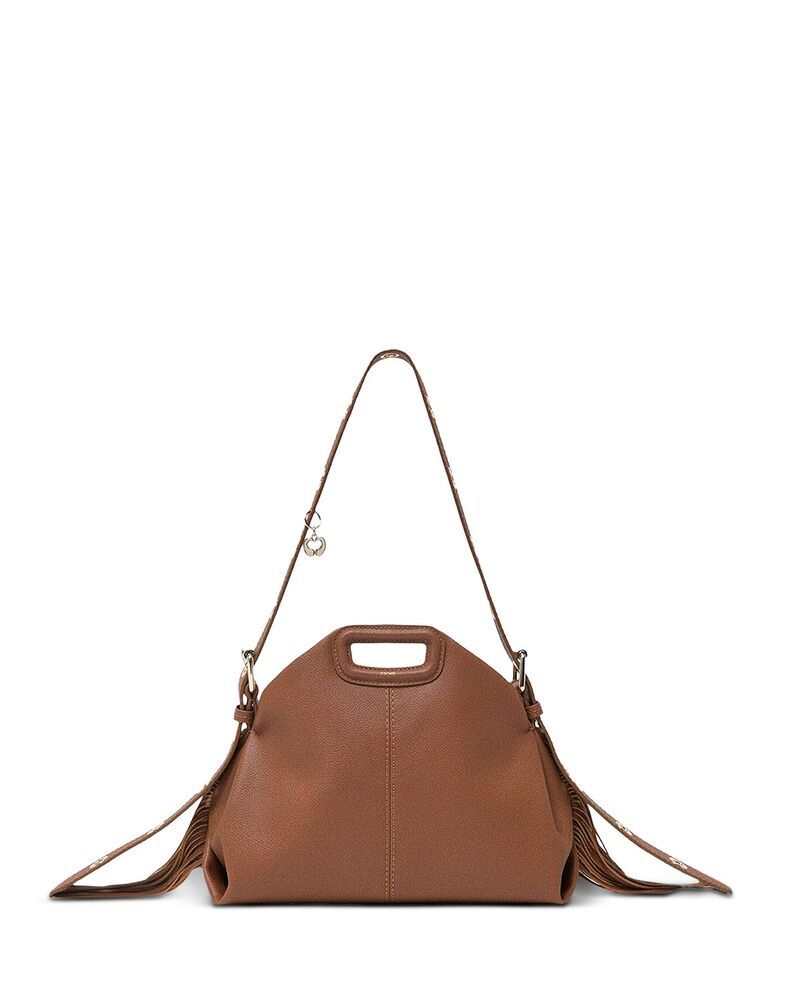 マージュ レディース バッグ レザー Maje Miss M Leather Crossbody Bag Cognac Brown ブラウン