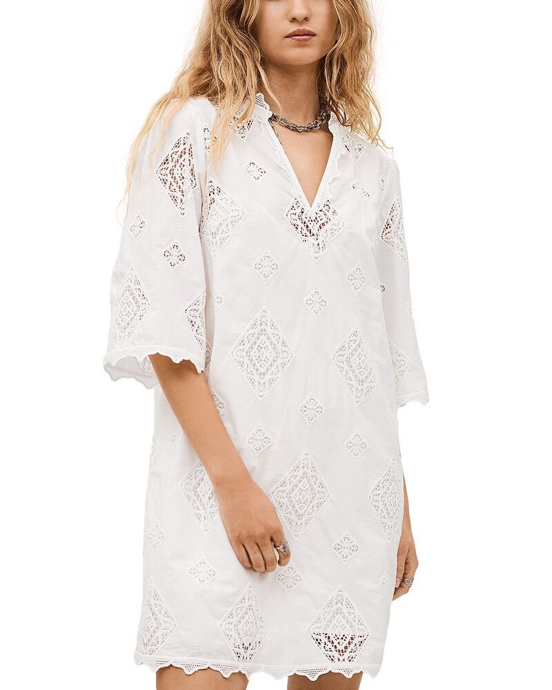 バッシュ レディース アンダーウェア ナイトウェア bash Robe Malo Dress Off White オフホワイト