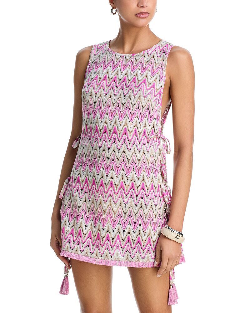 レイミー ブルック レディース トップス シャツ Ramy Brookai Side Tie Tunicover Up Radiant Pink ピンク