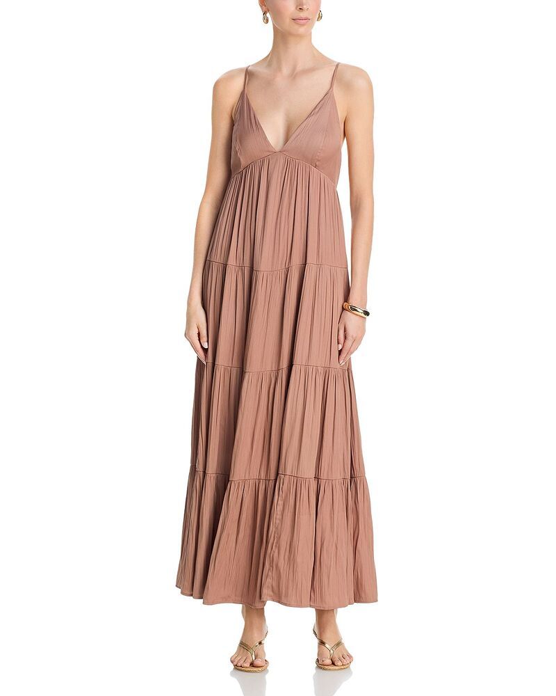 ラジャンス レディース トップス ワンピース ティアード マキシ LAGENCE Lua Tiered Maxi Dress Hazelnut