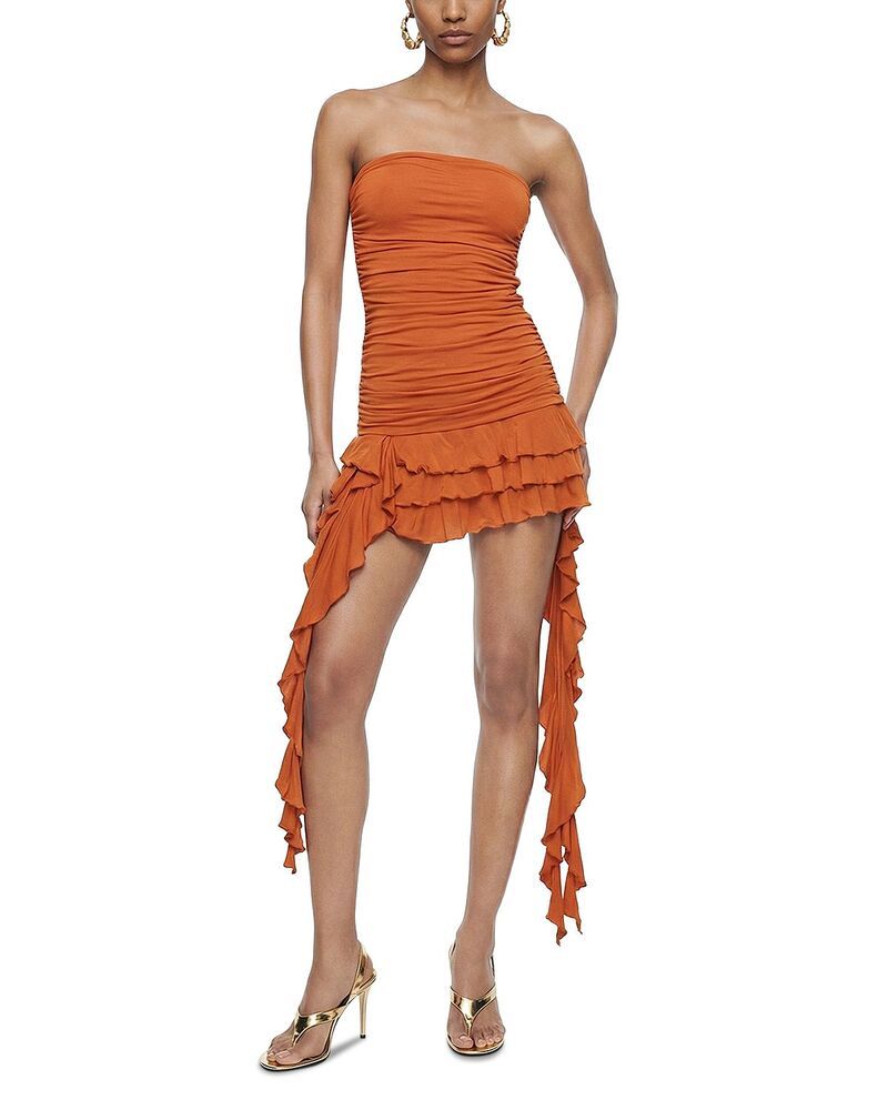 ロニーコボ レディース トップス ワンピース ミニ Ronny Kobo Ginara Mini Dress Apricot アプリコット