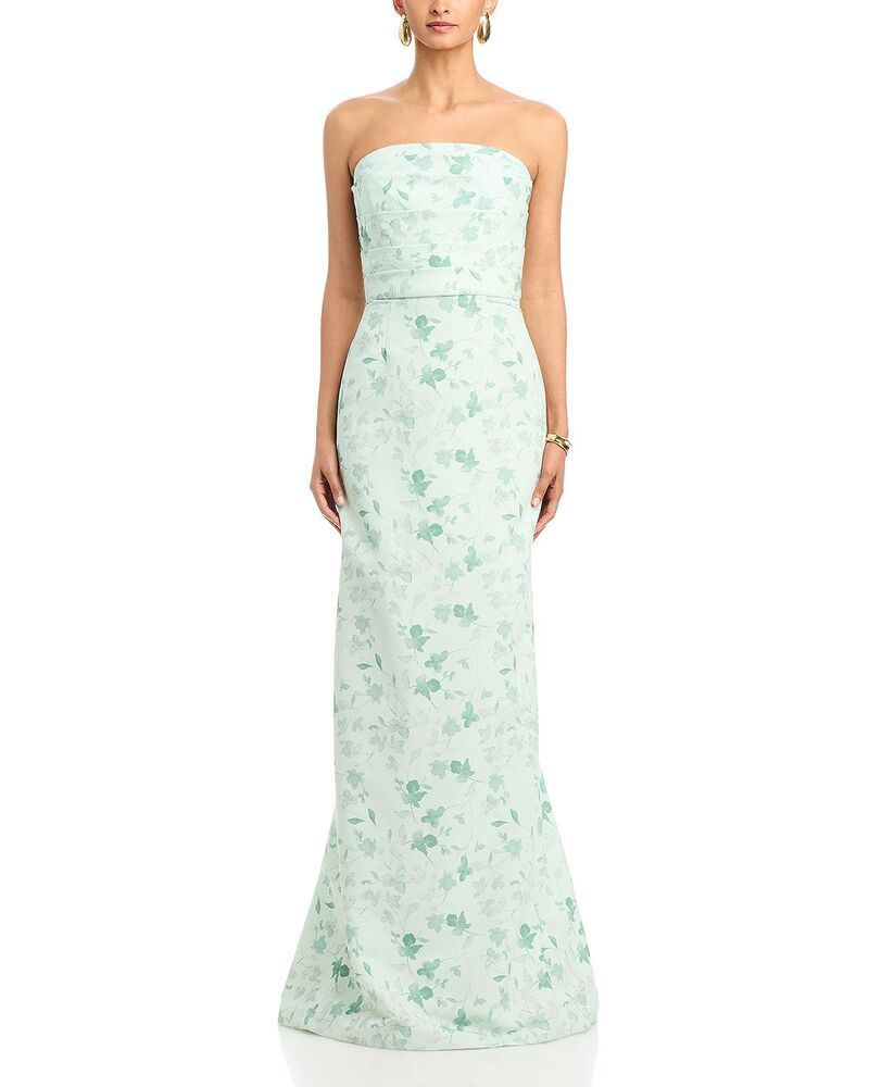 アムサール レディース トップス ワンピーストラップレス Amsale Amaristrapless Dress Moss