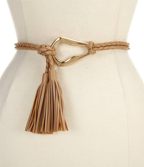 ディラーズ レディース アクセサリー ベルト Dillards 5 Organic Buckle Rope Beltan タン