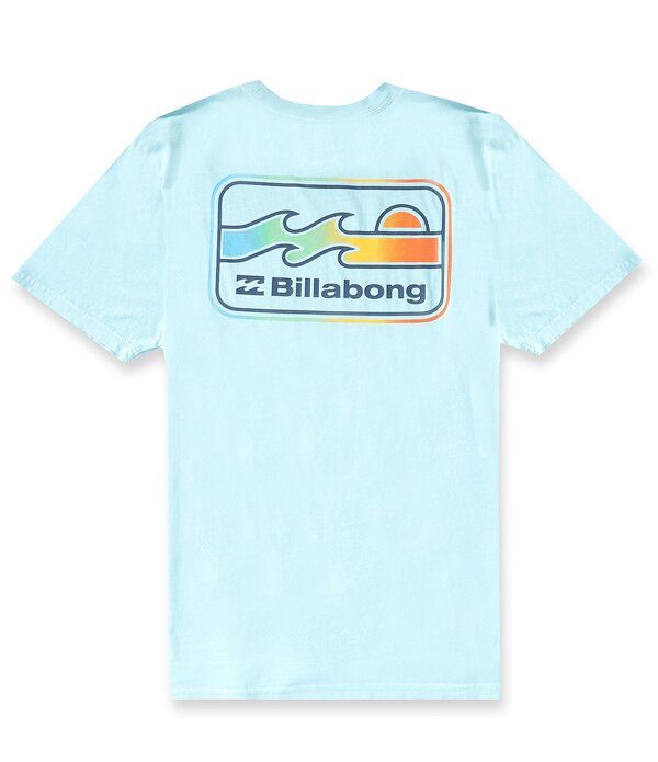 ビラボン メンズ トップス シャツ ロゴ Billabong Runner Logo Short Sleeve TShirt Coastal Blue ブルー